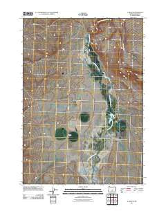 G I Ranch Oregon Historical topographic map, 1:24000 scale, 7.5 X 7.5 Minute, Year 2011