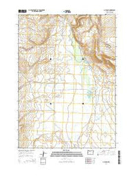 G I Ranch Oregon Current topographic map, 1:24000 scale, 7.5 X 7.5 Minute, Year 2014