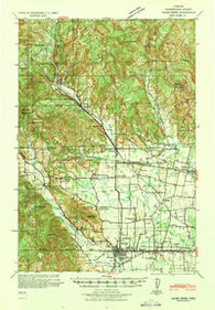 Gales Creek Oregon Historical topographic map, 1:62500 scale, 15 X 15 Minute, Year 1941