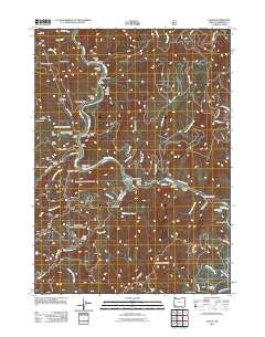 Galice Oregon Historical topographic map, 1:24000 scale, 7.5 X 7.5 Minute, Year 2011