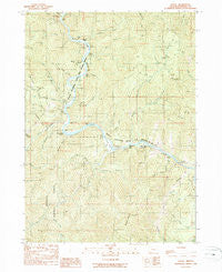 Galice Oregon Historical topographic map, 1:24000 scale, 7.5 X 7.5 Minute, Year 1989