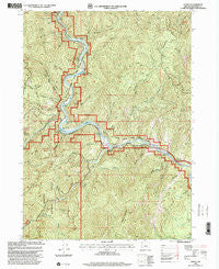 Galice Oregon Historical topographic map, 1:24000 scale, 7.5 X 7.5 Minute, Year 1998