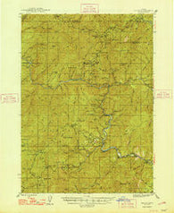 Galice Oregon Historical topographic map, 1:62500 scale, 15 X 15 Minute, Year 1948