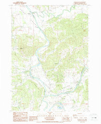 Garden Valley Oregon Historical topographic map, 1:24000 scale, 7.5 X 7.5 Minute, Year 1987