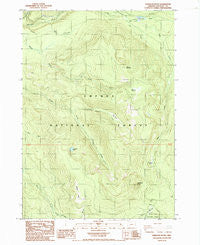 Garwood Butte Oregon Historical topographic map, 1:24000 scale, 7.5 X 7.5 Minute, Year 1985