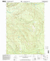 Garwood Butte Oregon Historical topographic map, 1:24000 scale, 7.5 X 7.5 Minute, Year 1998