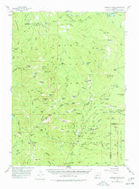 Garwood Butte Oregon Historical topographic map, 1:62500 scale, 15 X 15 Minute, Year 1956