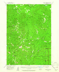 Garwood Butte Oregon Historical topographic map, 1:62500 scale, 15 X 15 Minute, Year 1956