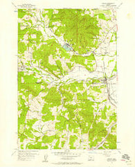 Gaston Oregon Historical topographic map, 1:24000 scale, 7.5 X 7.5 Minute, Year 1956