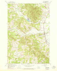 Gaston Oregon Historical topographic map, 1:24000 scale, 7.5 X 7.5 Minute, Year 1956