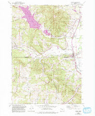 Gaston Oregon Historical topographic map, 1:24000 scale, 7.5 X 7.5 Minute, Year 1956