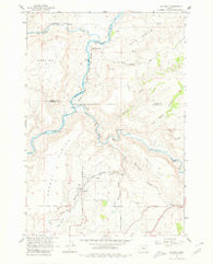 Gateway Oregon Historical topographic map, 1:24000 scale, 7.5 X 7.5 Minute, Year 1962