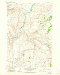Gateway Oregon Historical topographic map, 1:24000 scale, 7.5 X 7.5 Minute, Year 1962