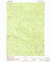 Gawley Creek Oregon Historical topographic map, 1:24000 scale, 7.5 X 7.5 Minute, Year 1986