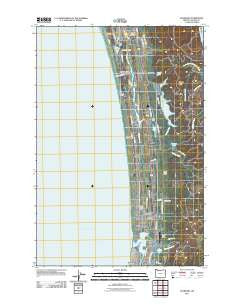 Gearhart Oregon Historical topographic map, 1:24000 scale, 7.5 X 7.5 Minute, Year 2011