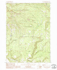 Gearhart Mountain Oregon Historical topographic map, 1:24000 scale, 7.5 X 7.5 Minute, Year 1988
