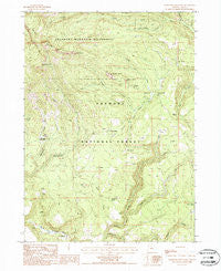 Gearhart Mountain Oregon Historical topographic map, 1:24000 scale, 7.5 X 7.5 Minute, Year 1988