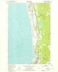 Gearhart Oregon Historical topographic map, 1:24000 scale, 7.5 X 7.5 Minute, Year 1949