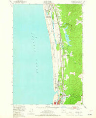 Gearhart Oregon Historical topographic map, 1:24000 scale, 7.5 X 7.5 Minute, Year 1949