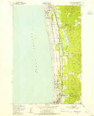 Gearhart Oregon Historical topographic map, 1:24000 scale, 7.5 X 7.5 Minute, Year 1949