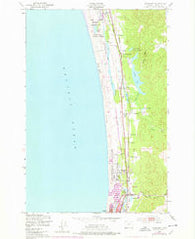 Gearhart Oregon Historical topographic map, 1:24000 scale, 7.5 X 7.5 Minute, Year 1949