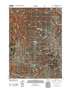 Gearhart Mountain Oregon Historical topographic map, 1:24000 scale, 7.5 X 7.5 Minute, Year 2011