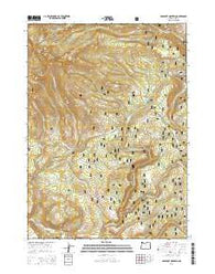 Gearhart Mountain Oregon Current topographic map, 1:24000 scale, 7.5 X 7.5 Minute, Year 2014