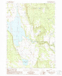 Gerber Reservoir Oregon Historical topographic map, 1:24000 scale, 7.5 X 7.5 Minute, Year 1988