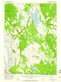 Gerber Reservoir Oregon Historical topographic map, 1:62500 scale, 15 X 15 Minute, Year 1960