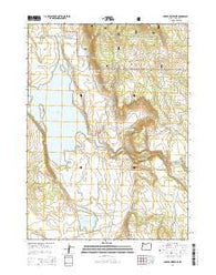 Gerber Reservoir Oregon Current topographic map, 1:24000 scale, 7.5 X 7.5 Minute, Year 2014