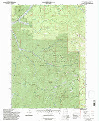 Gerow Butte Oregon Historical topographic map, 1:24000 scale, 7.5 X 7.5 Minute, Year 1992
