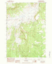 Gerry Mtn Oregon Historical topographic map, 1:24000 scale, 7.5 X 7.5 Minute, Year 1983