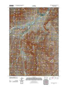 Gerry Mountain Oregon Historical topographic map, 1:24000 scale, 7.5 X 7.5 Minute, Year 2011