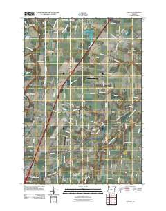 Gervais Oregon Historical topographic map, 1:24000 scale, 7.5 X 7.5 Minute, Year 2011