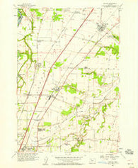 Gervais Oregon Historical topographic map, 1:24000 scale, 7.5 X 7.5 Minute, Year 1957