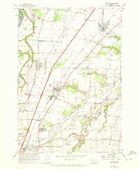 Gervais Oregon Historical topographic map, 1:24000 scale, 7.5 X 7.5 Minute, Year 1957