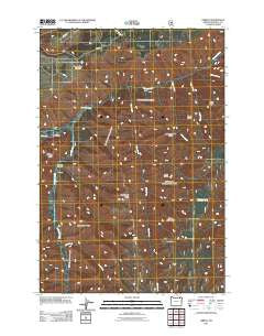 Gibbon Oregon Historical topographic map, 1:24000 scale, 7.5 X 7.5 Minute, Year 2011