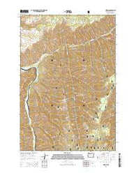 Gibbon Oregon Current topographic map, 1:24000 scale, 7.5 X 7.5 Minute, Year 2014