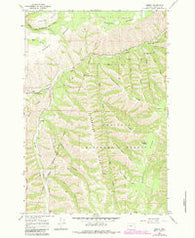 Gibbon Oregon Historical topographic map, 1:24000 scale, 7.5 X 7.5 Minute, Year 1964