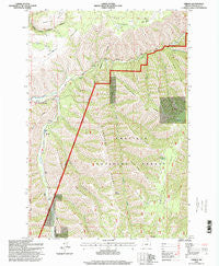 Gibbon Oregon Historical topographic map, 1:24000 scale, 7.5 X 7.5 Minute, Year 1995