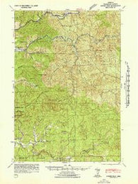 Ginger Peak Oregon Historical topographic map, 1:62500 scale, 15 X 15 Minute, Year 1942