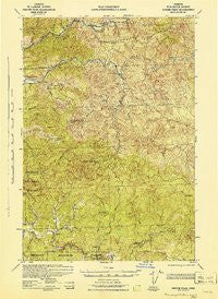 Ginger Peak Oregon Historical topographic map, 1:62500 scale, 15 X 15 Minute, Year 1942