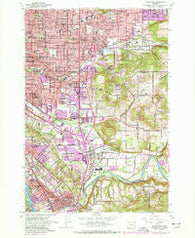 Gladstone Oregon Historical topographic map, 1:24000 scale, 7.5 X 7.5 Minute, Year 1961
