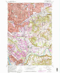 Gladstone Oregon Historical topographic map, 1:24000 scale, 7.5 X 7.5 Minute, Year 1961
