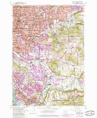 Gladstone Oregon Historical topographic map, 1:24000 scale, 7.5 X 7.5 Minute, Year 1961