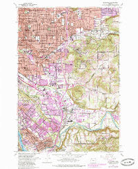 Gladstone Oregon Historical topographic map, 1:24000 scale, 7.5 X 7.5 Minute, Year 1961