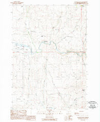 Glasgow Butte Oregon Historical topographic map, 1:24000 scale, 7.5 X 7.5 Minute, Year 1988