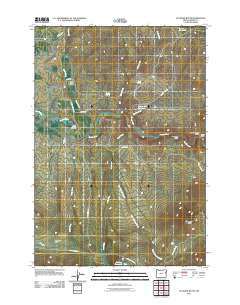 Glasgow Butte Oregon Historical topographic map, 1:24000 scale, 7.5 X 7.5 Minute, Year 2011