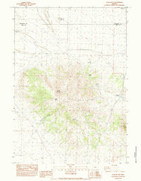 Glass Butte Oregon Historical topographic map, 1:24000 scale, 7.5 X 7.5 Minute, Year 1983