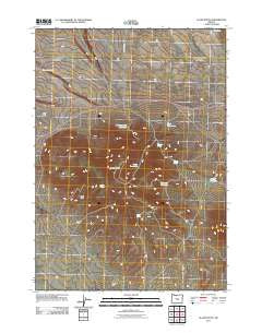 Glass Buttes Oregon Historical topographic map, 1:24000 scale, 7.5 X 7.5 Minute, Year 2011